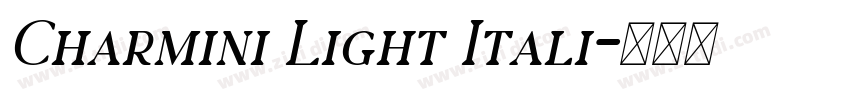 Charmini Light Itali字体转换